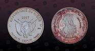 NIGER 2500 Francs NIGER, KM E Unlisted , Silver, 2500 Francs, 2007, Proof, John Brown (1800-1869). Very rare silver proof Essai. Only 50 examples -