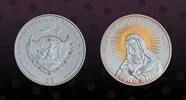 PALAU 5 Dollars PALAU, KM# 265 , Silver, 5 Dollars, 2009, Proof, Our Lady of The Gate of Dawn. Partially colored. Scarce coin! Max. mintage 100 -
