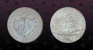 PALAU 5 Dollars PALAU, KM# 203 , Silver, 5 Dollars, 2009, Proof, Pamir - 3 masted sailing ship. Coin housed in Original Mint capsule! Coin in ex -