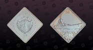 PALAU 10 Dollars PALAU, KM# 304 , Silver, 10 Dollars, 2010, Proof, War ship Richelieu. Shape: Square with gold plated. Coin housed in Original Mi -