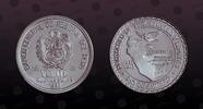 PERU 20 Nuevo Soles PERU, KM# 309 , Silver, 20 Nuevo Soles , 1992, Mint Strike, Rio De Janeiro Protocal. Excellent coin in Gem condition! NGC Scratc -