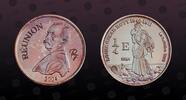 REUNION Œ Euro REUNION , X# E11, Silver, Œ Euro, 2004, Proof, Bust of Louis Oscar Roty. Coin in excellent condition! -