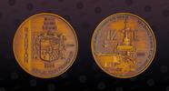 REUNION 1-1/2 Euro REUNION , X# E13, Brass, 1-1/2 Euro, 2004, Proof, Aircraft carrier Charles De Gaulle. Very rare coin in Brass! Only 25 pieces -