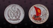SAHARAWI ARAB DEMOCRATIC REPUBLIC 1000 Pesetas SAHARAWI ARAB DEMOCRATIC REPUBLIC , KM# 44 , Silver, 1000 Pesetas, 1996, Proof, Thor Heyerdahl - Boat RA. Multicolored. Coin -
