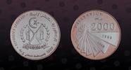 SAHARAWI ARAB DEMOCRATIC REPUBLIC 1000 Pesetas SAHARAWI ARAB DEMOCRATIC REPUBLIC , Unlisted, Silver, 1000 Pesetas, 2000, Proof, Millennium 2000. Coin in excellent condition! -
