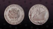 SINGAPORE 10 Dollars SINGAPORE, KM# 11 , Silver, 10 Dollars , 1975, Proof, 10th Anniversary of Independence. Coin in excellent condition! -