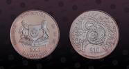 SINGAPORE 10 Dollars SINGAPORE, KM# 180 , Silver, 10 Dollars, 2001, Proof, Year of the Snake. Coin in excellent condition! -