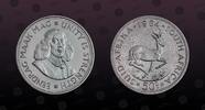 SOUTH AFRICA 50 Cents SOUTH AFRICA , KM# 62 , Silver, 50 Cents, 1964, Proof, Jan van Riebeeck. Coin in excellent condition! -