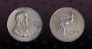 SOUTH AFRICA 1 Rand SOUTH AFRICA , KM# 72.1, Silver, 1 Rand, 1967, Proof, Death of Dr. Verwoerd. ENGLISH LEGEND. Very rare silver coin in Gem Proof -