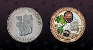 CONGO REPUBLIC 1000 Francs CONGO REPUBLIC , KM# 53 , Silver, 1000 Francs, 1996, Proof, Sir Henry Morgan in color. Coin in excellent condition! -