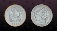 TANZANIA 2500 Shilingi TANZANIA, KM# 36 , Silver, 2500 Shilingi, 1998, Proof, Serengeti Wildlife - Giraffe head and full body portrait. Coin housed in -