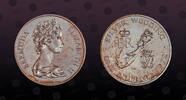 1 Dollar 1972 BERMUDA BERMUDA, KM# 22a , Silver, 1 Dollar, 1972, Proof, Silver Wedding Anniversary. Toned. Nice coin! 