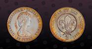 TRISTAN DA CUNHA 25 Pence TRISTAN DA CUNHA , KM# 5 , Silver, 25 Pence, 1982, Proof, International Year of the Scout. Coin in excellent condition! Nice ton -