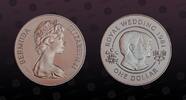 1 Dollar 1981 BERMUDA BERMUDA, KM# 28a , Silver, 1 Dollar, 1981, Proof, Prince Charles & Lady Diana. Coin housed in Original Mint capsule! Coin i...