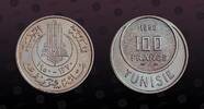 TUNISIA 100 Francs TUNISIA, KM E30 , Copper-Nickel, 100 Francs, 1950(a), Specimen, Essai. NGC grade these Essai coins as Mint Strike but PCGS as Sp -