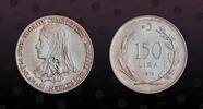 TURKEY 150 Lira TURKEY, KM# 929.2 , Silver, 150 Lira, 1979, Proof, 705th Anniversary - Death of Jalaladdin Rumi. Coin in excellent condition! -