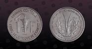 WEST AFRICAN STATES 1 Franc WEST AFRICAN STATES , KM# E3 , Aluminum, 1 Franc , 1961, Specimen, Essai. High grade! Coin in excellent condition! -