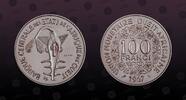 WEST AFRICAN STATES 100 Francs WEST AFRICAN STATES , KM# E4 , Nickel, 100 Francs , 1967, Specimen, Essai. High grade! Coin in excellent condition! -