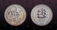 WEST AFRICAN STATES 5000 Francs WEST AFRICAN STATES , KM# E13 , Silver, 5000 Francs , 1982, Specimen, Essai. High grade! Coin in excellent condition! -
