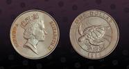 BERMUDA 1 Dollar BERMUDA, KM# 49 , Copper-Nickel, 1 Dollar, 1986, Mint Strike, World Wildlife Fund - Sea turtle. Coin in excellent condition! -