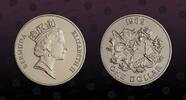 BERMUDA 1 Dollar BERMUDA, KM# 61 , Copper-Nickel, 1 Dollar, 1989, Mint Strike, Monarch Conservation Project. Brilliant! Nice coin! Coin in excell -