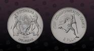 BOTSWANA 2 Pula BOTSWANA, KM# 17a , Silver, 2 Pula , 1986, Proof, Commonwealth Games. Coin in excellent condition! -