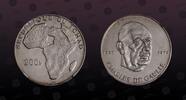 CHAD 200 Francs CHAD, KM# 5 , Silver, 200 Francs, 1970, Proof, 10th Anniversary of Independence - Charles de Gaulle. Very rare and elusive silve -
