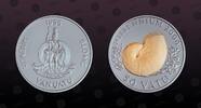 VANUATU 50 Vatu VANUATU , KM# 33 , Silver, 50 Vatu, 1998, Proof, Millennium - Gold Plated shell. Coin in excellent condition! -