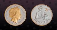 EAST CARIBBEAN STATES 10 Dollars EAST CARIBBEAN STATES, Unlisted, Silver, 10 Dollars, 2006, Proof, Frist Radio Transmission. Gilt 80. Coin in excellent conditi -