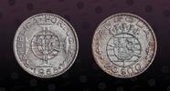 ANGOLA 20 Escudos ANGOLA , KM# 74 , Silver, 20 Escudos , 1955, Mint Strike, Republica Portuguesa. Coin in excellent condition! -
