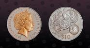 EAST CARIBBEAN STATES 10 Dollars EAST CARIBBEAN STATES, KM Unlisted , Silver, 10 Dollars, 2003, Proof, 50th Anniversary - Coronation of Queen Elizabeth II - 4 Br -