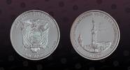 ECUADOR 1 Sucre ECUADOR , KM# 116 , Silver, 1 Sucre, 2009, Proof, Bicentenario del Primer Grito de la Independencia. Rare silver proof coin in e -