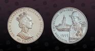 FALKLAND ISLANDS 50 Pence FALKLAND ISLANDS , KM# 66a , Silver, 50 Pence, 1999, Proof, Winston Churchill 1874-1965. Coin in excellent condition! -