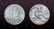 FINLAND 50 Markkaa FINLAND, KM# 61 , Silver, 50 Markkaa, 1983, Mint Strike, 1st World Athletics Championships. Coin in excellent condition! -