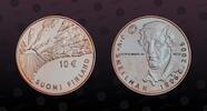 FINLAND 10 Euro FINLAND, KM# 124 , Silver, 10 Euro, 2006, Proof, J. V. Snellman. Coin in excellent condition! -