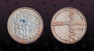 FINLAND 10 Euro FINLAND, KM# 140 , Silver, 10 Euro, 2008, Proof, Finnish Flag. Colored. Coin housed in Original Mint capsule! Coin in excellent -
