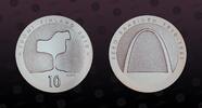 FINLAND 10 Euro FINLAND, KM# 151 , Silver, 10 Euro, 2010, Proof, Eero Saarinen (1910-1961). Coin housed in Original Mint capsule! Coin in excel -