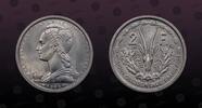 FRENCH WEST AFRICA 2 Francs FRENCH WEST AFRICA , KM# 4 , Aluminum, 2 Francs , 1948, Mint Strike, Coin in excellent condition! -