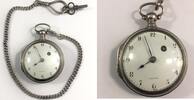 Schweiz Taschenuhr Breguet Spindeltaschenuhr Schlüsselaufzug Breguetziffern -