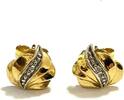 Ohrringe Ohrstecker 333er Gold 8 Karat + Brillant Diamant -