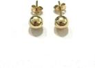 Ohrringe Ohrstecker Kugel 585er Gelbgold 14 Karat GG 6 mm -