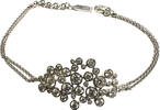Jette Silberarmband 18 - 21 cm Jette Armband großes Mittelteil mit glitzernden Zirkonia Steinen -