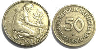 Deutschland Münze 50 Pfennig 1950 D Kursmünze Bundesrepublik Deutschland Prägestätte D -