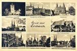 Deutschland Ansichtskarte Lübeck 1944 AK mehrfach Marktplatz , Saalzspei... 8,00 EUR  Excl. 5,90 EUR Verzending