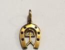 Anhänger Hufeisen 750 er Gold Kleiner Anhänger Glücksbringer 2,2 cm für Kette oder Sammelarmband -