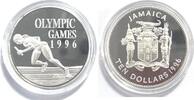 Jamaika 10 Dollar 1996 26. Olympische Sommerspiele - Atlanta 1996 - Staf... 120,00 EUR  Excl. 200,00 EUR Verzending