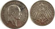 Kaiserreich 3 Mark Friedrich August König von Sachsen -