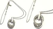 Deutschland JETTE Kette + Anhänger Jette Joop Silberkette und Pavé Anhänger Swing Kreise mit Zirkonia -