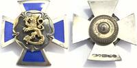 Finnland Orden / Abzeichen Finnland Orden mit Schraubscheibe blaue Emaille Lion of Finland Löwe 813erSilber -