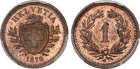 Suisse Rappen 1879 B Berne - Top Pop ! PCGS MS 64 RB 550,00 EUR  Excl. 18,00 EUR Verzending